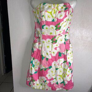 Lilly Pulitzer It can be arranged Blossom Strapless Dress Size 12